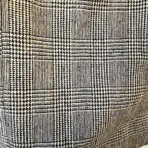 Wool blend coat gray houndstooth checkered - Picture 3 of 4